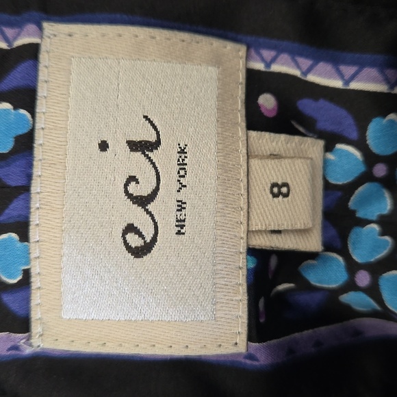 ECI Silk Floral Dress Size 8 - Picture 5 of 6